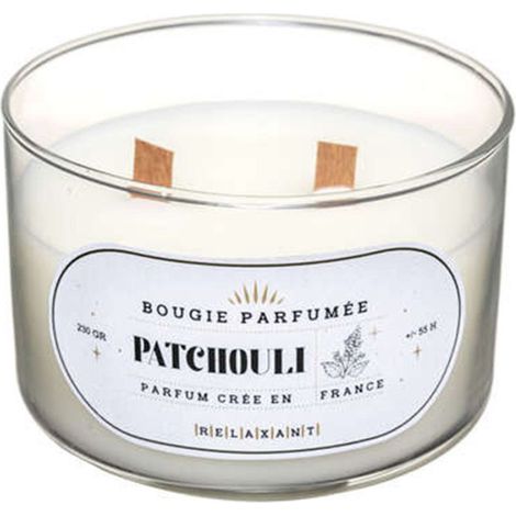 Bougie Parfumée en Verre "Snow" 470g Patchouli