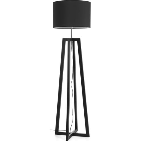 Pie de salón KARA E27 42W Negro