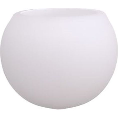 Tulipa de cristal MINI BOLA opal blanca mate 4,5x3,5cm