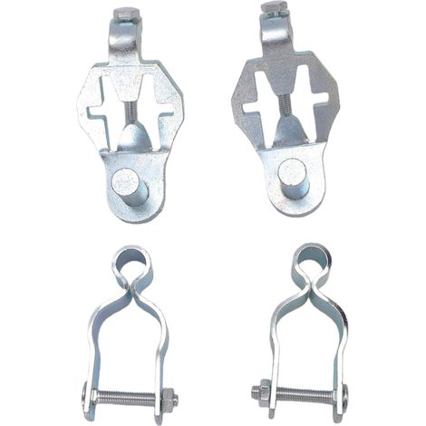 2 ensembles de charnières de porte en T en fer galvanisé, clôture à maillons de chaîne de 1 à 3/8 pouces pour ferme, jardin et cour (1/5)