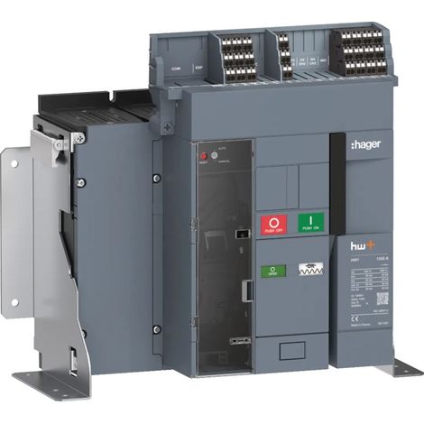 Disjoncteur Ouvert HW1 55kA 1000A 4P Fixe pour TU sentinel - HAGER HW1M410FB