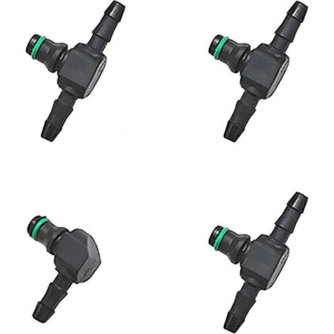 Connettore di ritorno dell'iniettore diesel da 4 pezzi, connettore di ritorno dell'iniettore diesel per serie Common Rail, connettore del tubo di ritorno dell'iniettore diesel, connettore di ritorno d