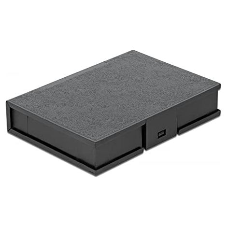 DELOCK 18372 HOUSSE DE DISQUES DE STOCKAGE PLASTIQUE NOIR (1/5)