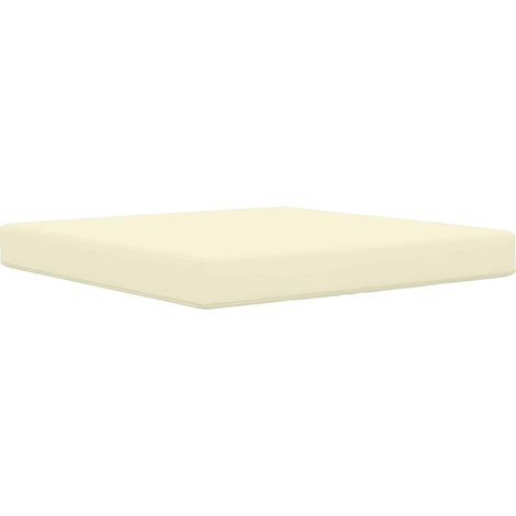 Outdoor Sofa Cushion Cream 80 x 80 x 8 cm Polyester vidaXL