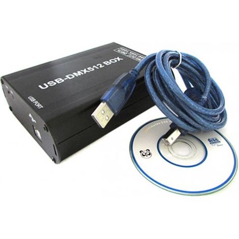 Centralina DMX-512 Master Sender Trasmettitore Segnale DMX USB Controller Programmabile Tramite PC Per Luci Led (1/3)