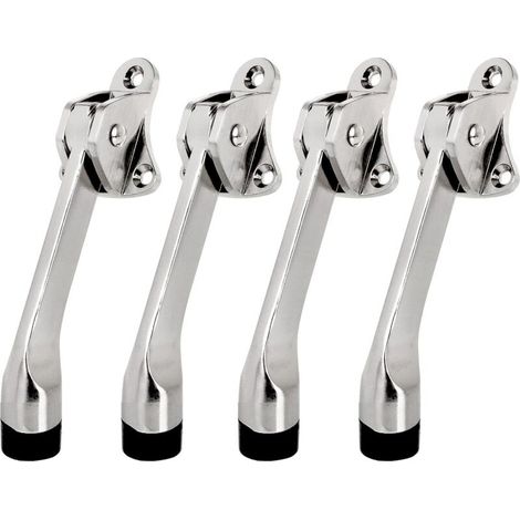 Hochleistungs-Garagentorstopper-Set mit Gummispitze und Metallfederhebel, Türstopper, Scharnier