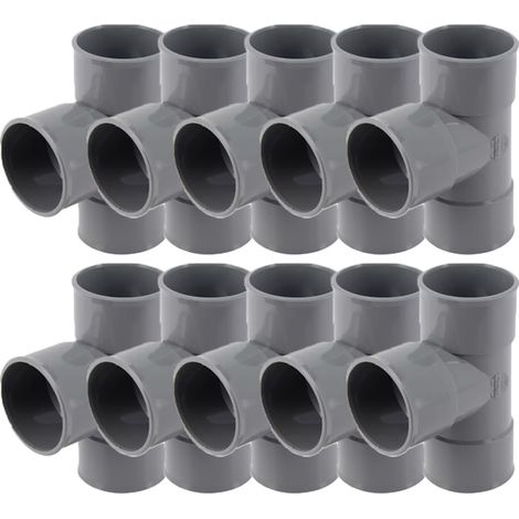 10 culottes 87°30 PVC d'évacuation Ø50 - Femelle Femelle 87°30 - Nicoll (1/4)