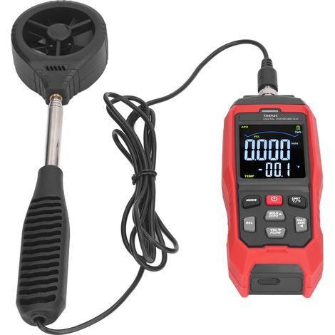 Anémomètre numérique portable, testeur de vitesse du flux d'air, anémomètre (1/5)