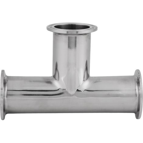 Raccord en T Tri Clamp haute pression pour eau, liquides, gaz, produits chimiques, produits laitiers, aliments, boissons, bière (1/5)
