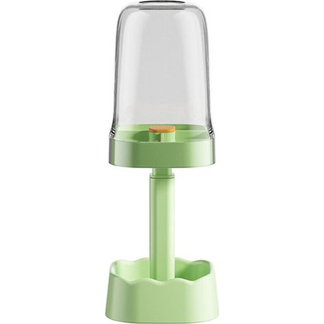 Porta dentifricio per spazzolino con organizer dentale decorativo a 3 scomparti (verde) (1/5)