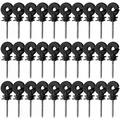 Outil de connexion de fil, isolateur de clôture, clôture pour animaux, clôture électrique, multifonctionnel, à visser, protection contre les courts-circuits, neuf (1/4)