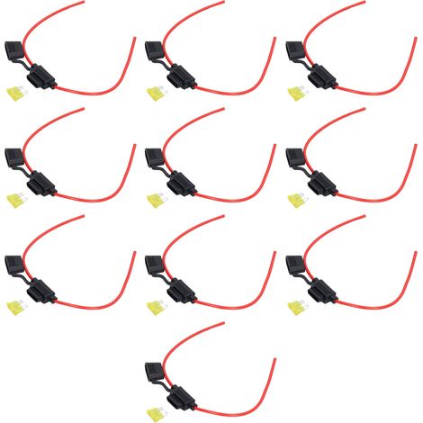 de 10 porte fusibles en ligne résistants à la fusion câblage