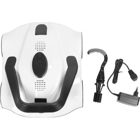 IPX8 cordless robotic pool cleaner, powerful and automatic suction, 5200mAh battery for flat-bottomed pools, white EU plug (1/5)