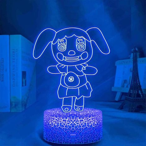 3D-Nachtlicht für Kinder, farbenfrohes LED-Nachtlicht fürs Schlafzimmer, "Five Nights at Freddy's"-Spiel, dekorative 3D-Nachtlampe, 7 Farben. (1/4)