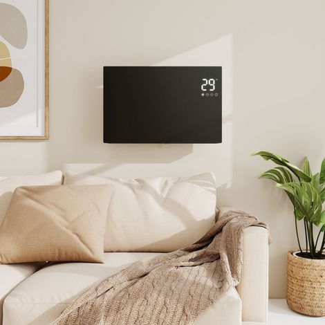 Acezanble Radiateur électrique 1500W – Ultra-fin 70mm, WiFi, programmation 24h, Noir (1/5)