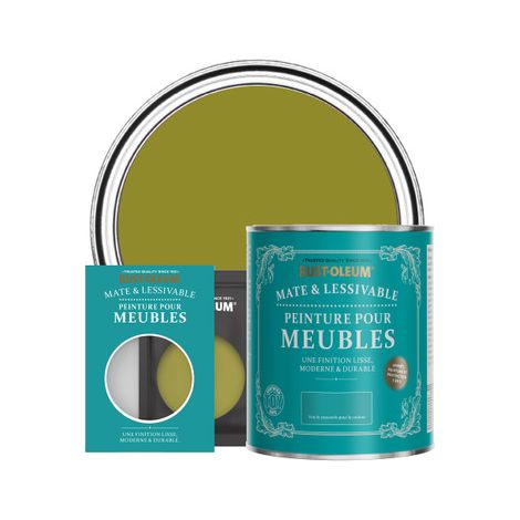 Peinture pour Meubles Mate & Lessivable - Olive marinée (1/3)