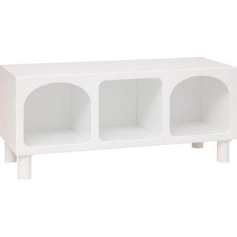 Scaffale a 3 scomparti tara bianco 90x40x32cm - Atmosphera créateur d'intérieur (1/3)