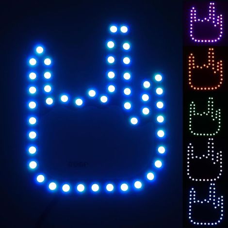 Accessoire Amusant pour Véhicule avec Télécommande, Lumière LED (1/5)