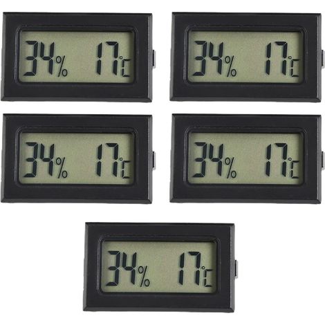 Thermomètre-hygromètre numérique, pour bureau, atelier et serre (1/5)