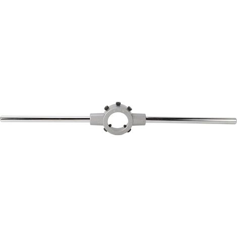 Gewindeschneidwerkzeug aus legiertem Stahl, Gewindeschneidwerkzeug aus legiertem Stahl mit rundem Griff, 45 x 18 mm verstellbarer Gewindehalter für Gewindereparatur und manuelles Gewindeschneiden durc (1/5)