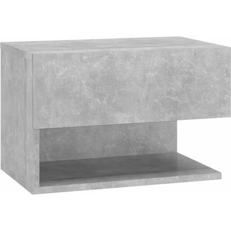 Maison Exclusive - Mesita de noche de pared color gris hormigón (1/5)