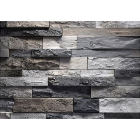 Fototapete Ziegelstein Optik – Moderne Großformat Wandtapete 200x140 cm – Für Wohnzimmer & Schlafzimmer