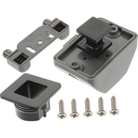 Serrure de porte à bouton, sans serrure à clé, pour camping (1/5)