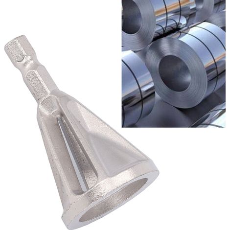 Deux couteaux à chanfreiner à vendre, outils d'ébavurage, outil de chanfreinage extérieur, outil de finition des bords, grattoir à bords arrondis, alésoir électrique, alésoir hexagonal argenté à 6 rai (1/5)