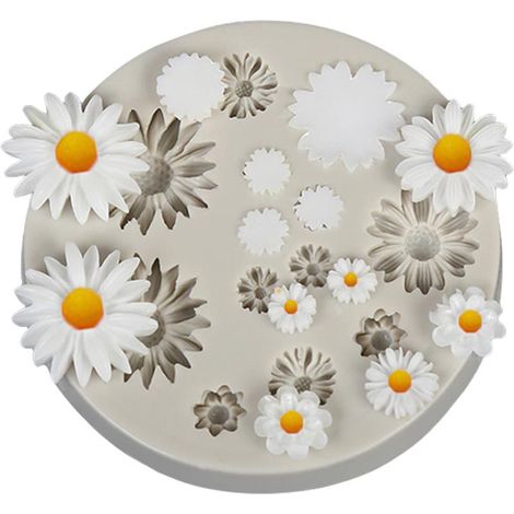 3D-Silikonform für Tortenblumen, Dekorationen für Wackelpudding, Schokolade und Fondant (1/5)