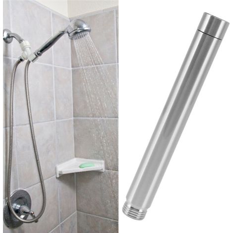 Tube d'extension pour douche Tige chromée 15cm Installation facile Compatibilité universelle Look moderne