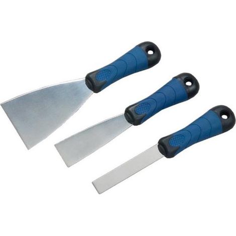 SET AUS 3 MESSER AUS EDELSTAHL MIT BI-MAT-GRIFF SAVY 9152000