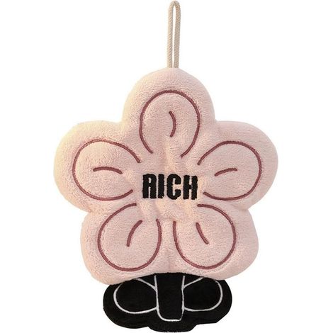 Quick-drying coral fleece bath towel 20 x 25 cm (pink) (1/5)