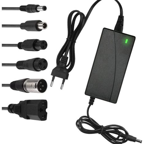 Chargeur Trotinette Électrique 42V 2A, Adaptateur Secteur Alimentation, Universel pour Xiaomi, Scooter Électrique, Vélo d'Équilibre (1/5)