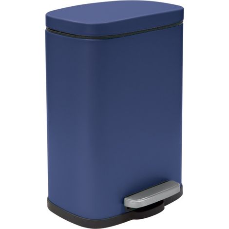 Papelera con pedal Acero AKIRA 5L Azul mate Spirella