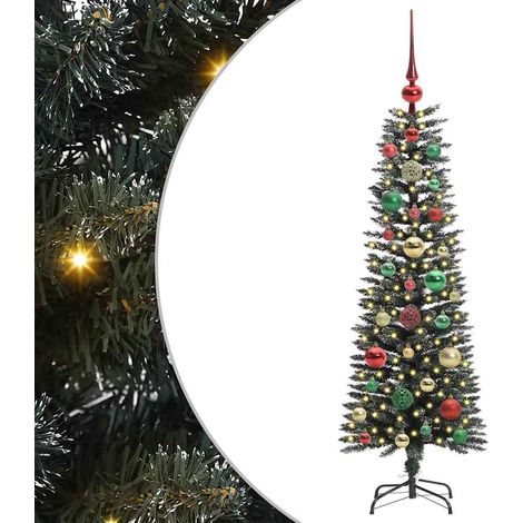 Sapin de Noël Arbre de Noël artificiel Vert 120 cm PVC, plastique et acier (1/5)