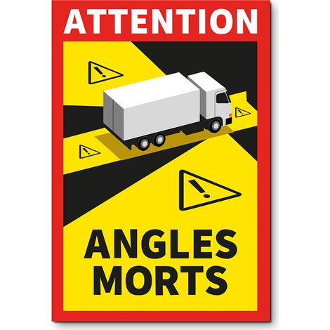 Pack 3 adhesivos angles morts camión 17 x 25 cm (1/5)