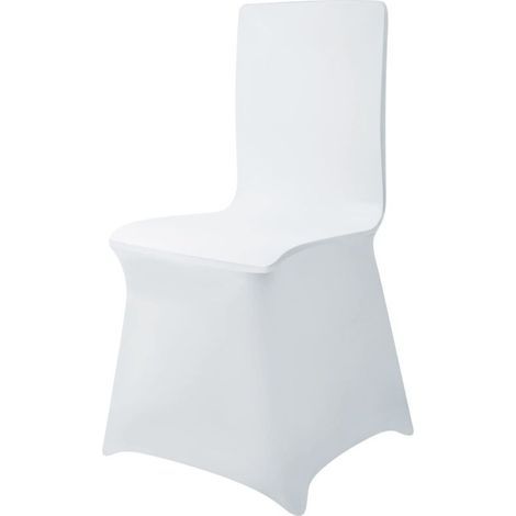 Housse de Chaise Mariage, Lot de 10 Couvre Chaise de Mariage - Plafond Universel Extensible Salle à Manger Salle de réunion Fête. (1/5)