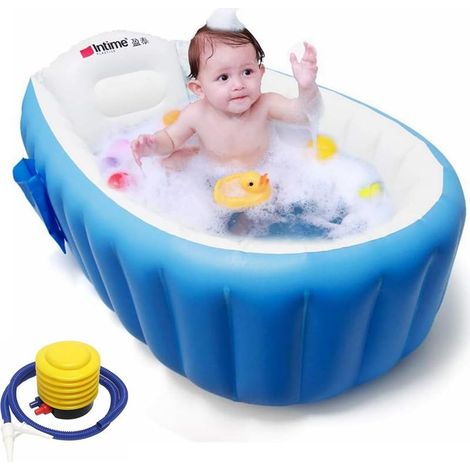 Baignoire gonflable pour bébé – Pliable et portable – Avec pompe à air – Convient aux bébés de 0 à 36 mois – Matériaux sûrs et durables (1/4)