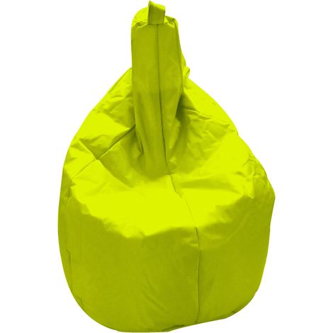 Poltrona a Sacco Pouf in Nylon Verde Acido Avalli (1/2)