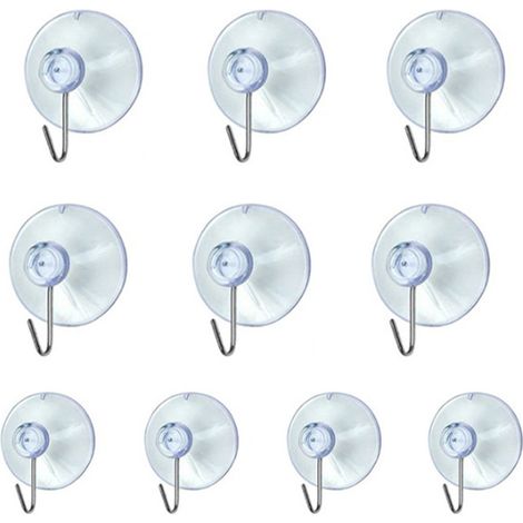 Saugnapf aus Kunststoff, 10 Stück, verpackt mit 2,5 cm Antikollisions-Saugnäpfen