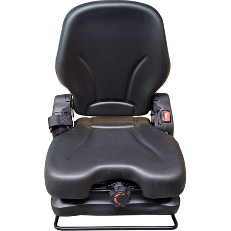 Sedile in ecopelle nera seatindustries con molleggio meccanico (1/5)