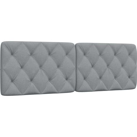 Kopfteil-Kissen Hellgrau 160 cm Stoff (1/5)