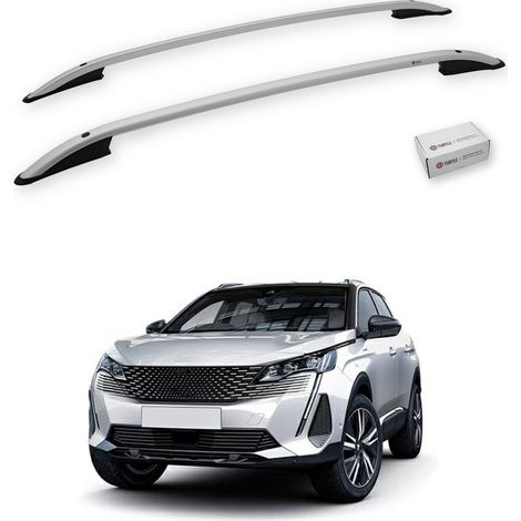 TURTLE kompatibel mit Peugeot 3008 (P84) 2017-2024 Dachreling Crown Grau (1/5)