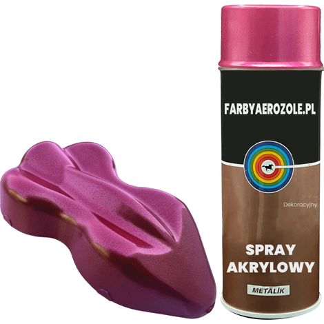 Vernis décoratif acrylique métallisé en spray S352 rose 400 ml (1/4)