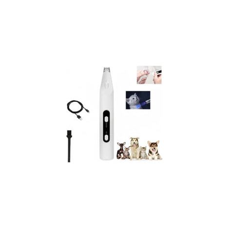 Tondeuse professionnelle et silencieuse pour chiens, kit de toilettage électrique à 2 vitesses avec lumière LED, pour chats et autres animaux de compagnie.