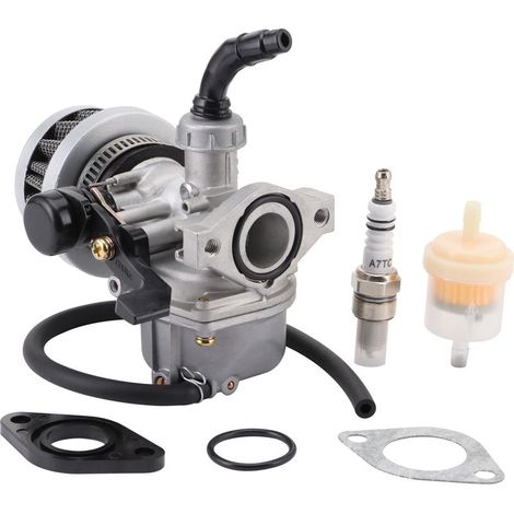 Carburateur PZ19 tout aluminium avec filtre à air + filtre carburant + bougie d'allumage (1/5)