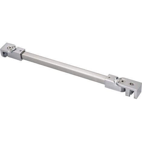 Barre de renfort pour porte de douche en acier inoxydable, 50 cm, pour panneau de verre sans cadre de 6mm à 10mm d’épaisseur (1/5)