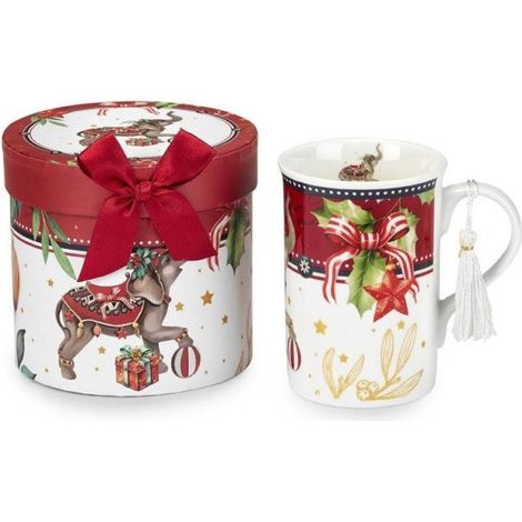 Fade Danica mug porcellana Natale 12x11 cm