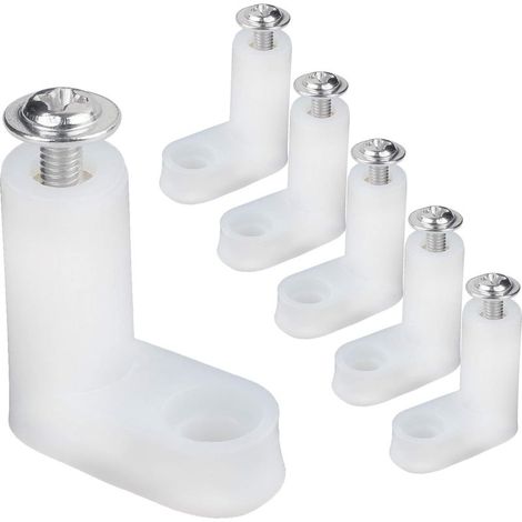Lot de 50 pieds de montage en plastique pour console de jeu Supports fixes de type L pour circuit imprimé Avec 100 vis (1/5)