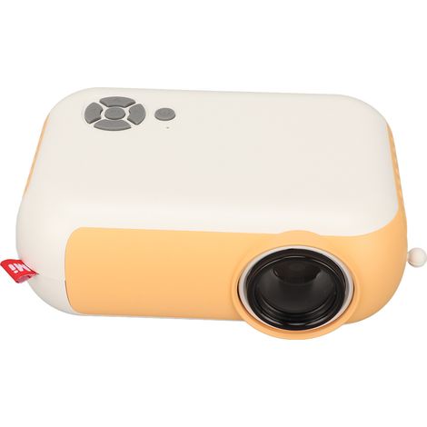 Vidéoprojecteur Portable HD 1920x1080, distance de projection 0,5 à 3,3 m, couleur jaune, pour cinéma maison, prise UE 100-240V, appareil de projection compact (1/5)